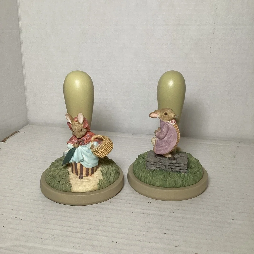 Vintage 1997 Beatrix Potter Cookie Stamps Mrs Rabbit Benjamin Bunny Set of 2